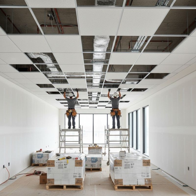 Acoustic Ceiling Installation