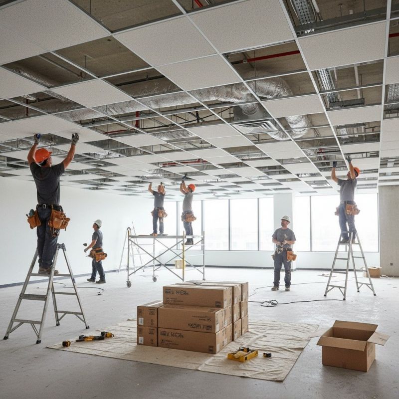 Acoustic Ceiling Installation detail