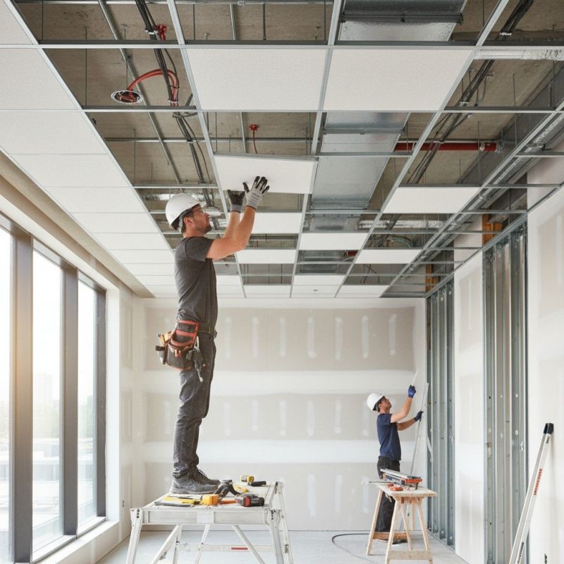 T Bar Ceiling Installation